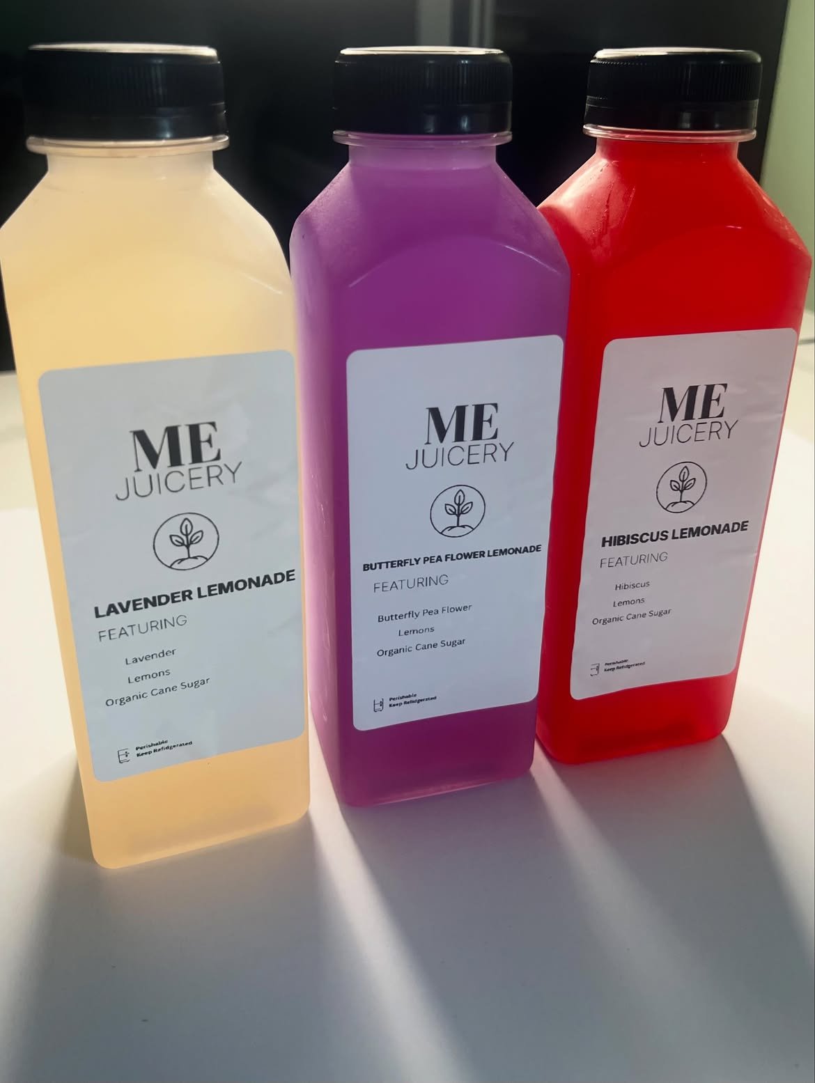 ME Juicery botanical lemonades