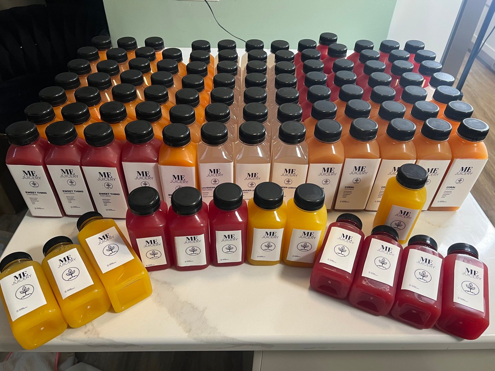 ME Juicery event cooler setup